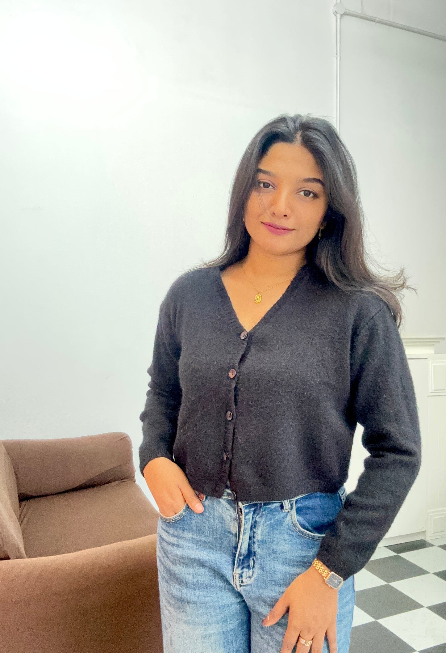 Pretty black cardigan