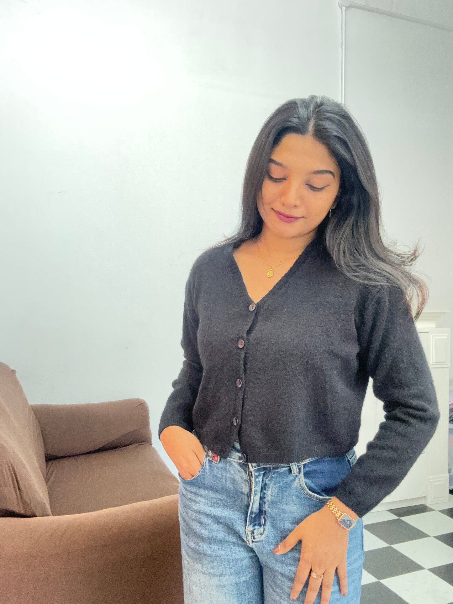 Pretty black cardigan