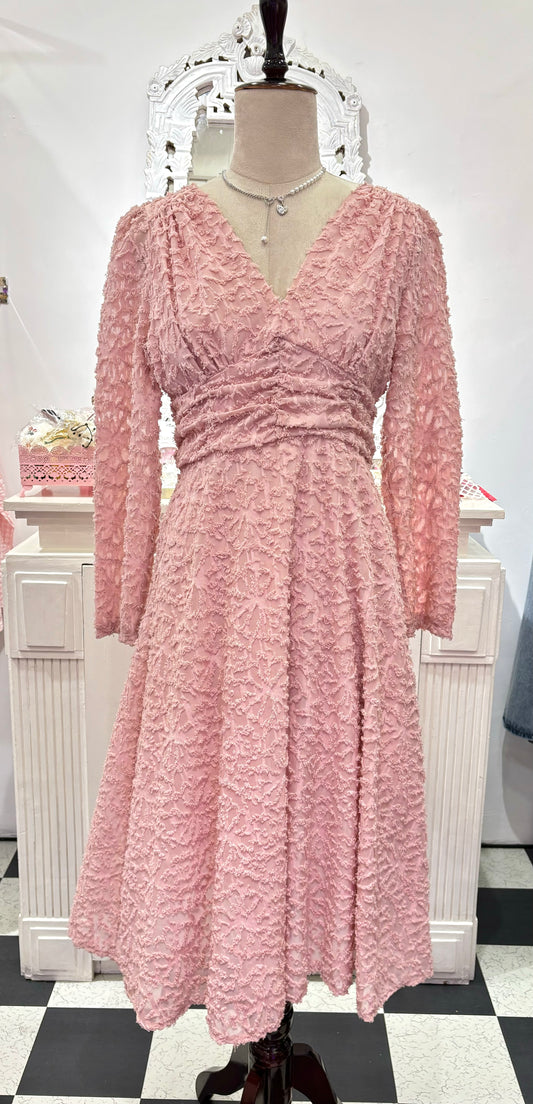 Cute pink frill dress