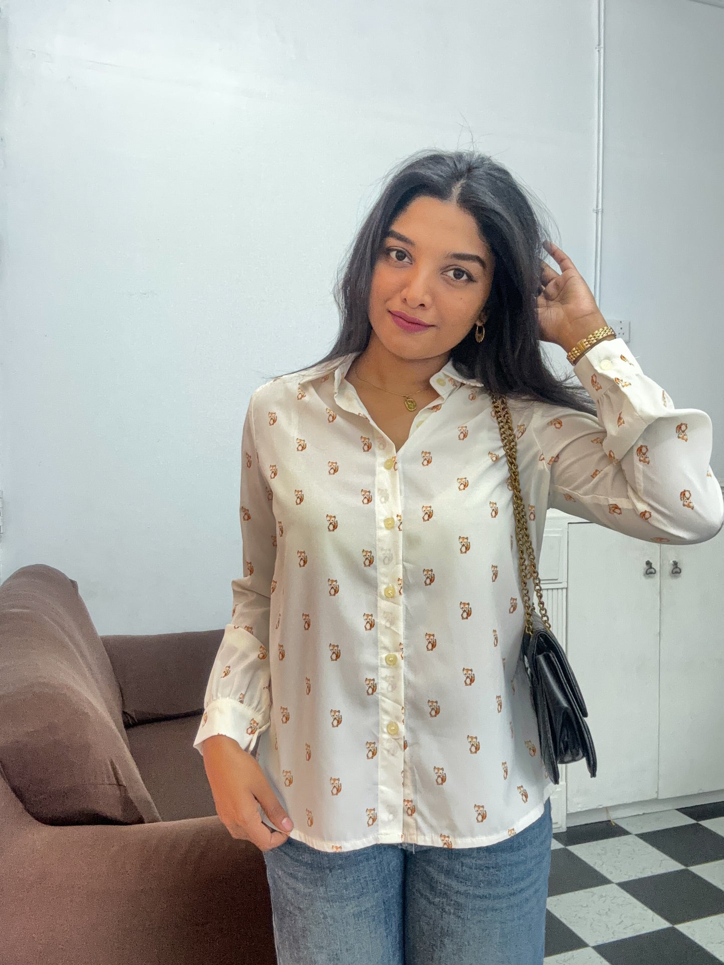 Pretty Korean white shirt