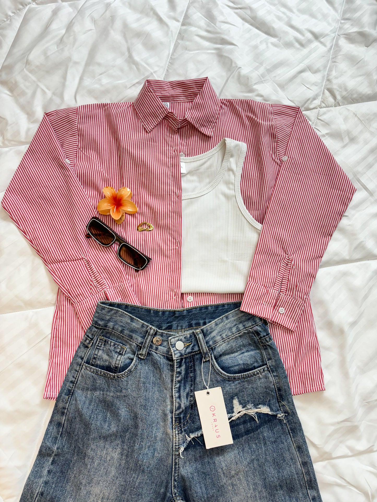 Red striped shirt