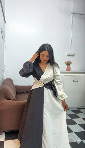 Crisscross A-Line Dress🩶