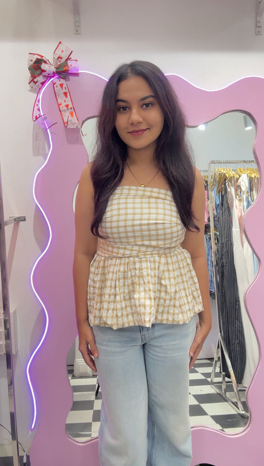 Peplum top🍓